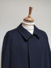 Charger l'image dans la galerie, Rodex of London X Old England pardessus raglan vintage bleu marine pure laine vierge Made in Great Britain 54