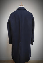 Charger l'image dans la galerie, Rodex of London X Old England pardessus raglan vintage bleu marine pure laine vierge Made in Great Britain 54