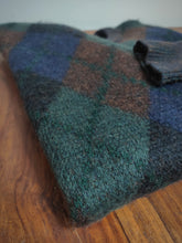 Charger l'image dans la galerie, Peter Brown pull losanges col rond en laine et mohair Made in Italy 54 / XXL