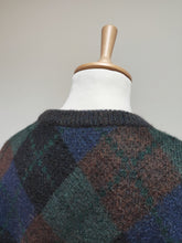 Charger l'image dans la galerie, Peter Brown pull losanges col rond en laine et mohair Made in Italy 54 / XXL