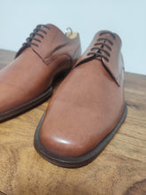 Charger l'image dans la galerie, Pepe Albaladejo derby en cuir lisse marron 7,5 UK / 41,5 FR Made in Spain