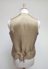 Charger l'image dans la galerie, Gilet de costume vintage à carreaux en laine vierge Made in Italy 48