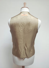 Charger l'image dans la galerie, Gilet de costume vintage à carreaux en laine vierge Made in Italy 48