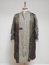 Charger l'image dans la galerie, Burberrys manteau femme à chevrons en pure laine Made in England 12 UK / 40 FR