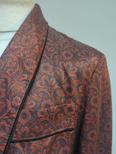 Charger l'image dans la galerie, Robe de chambre vintage à col châle en satin de coton taille L