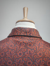 Charger l'image dans la galerie, Robe de chambre vintage à col châle en satin de coton taille L