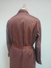 Charger l'image dans la galerie, Robe de chambre vintage à col châle en satin de coton taille L