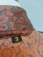 Charger l'image dans la galerie, Robe de chambre vintage à col châle en satin de coton taille L