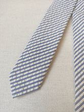 Afbeelding in Gallery-weergave laden, Old England Paris cravate en coton seersucker Made in England