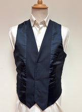 Charger l'image dans la galerie, Gilet de costume bleu marine en laine à carreaux Prince de Galles 50/L
