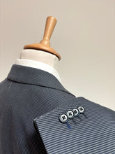 Lade das Bild in den Galerie-Viewer, Scapa blazer marine rayé en coton et laine 48/M

