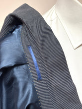 Lade das Bild in den Galerie-Viewer, Scapa blazer marine rayé en coton et laine 48/M
