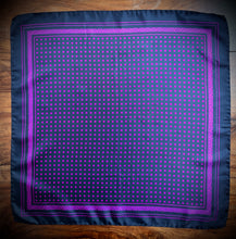 Lade das Bild in den Galerie-Viewer, Pochette de costume à pois en soie Made in Italy
