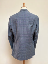 Afbeelding in Gallery-weergave laden, Suitsupply blazer marine en laine et lin Prince de Galles 52
