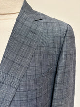 Afbeelding in Gallery-weergave laden, Suitsupply blazer marine en laine et lin Prince de Galles 52
