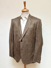 Lade das Bild in den Galerie-Viewer, Loro Piana Summertime blazer marron beige en laine lin et soie 52
