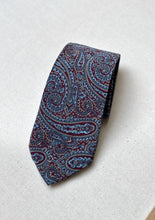 Load image into Gallery viewer, Lanvin Paris cravate en soie à motif paisley en soie Made in Italy
