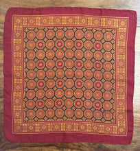 Lade das Bild in den Galerie-Viewer, Pochette vintage en soie à motif géométrique

