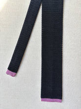 Afbeelding in Gallery-weergave laden, Cravate grise anthracite en tricot de soie Made in Italy
