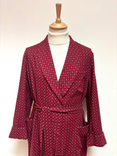 Carica l'immagine nel visualizzatore di Gallery, Vestaglia vintage in lana con collo a scialle Neri del Ponte Made in Italy L
