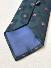 Charger l'image dans la galerie, Francesco Smalto Paris X Charles Hill cravate verte paisley Made in England
