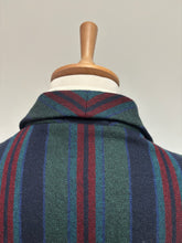 Charger l&#39;image dans la galerie, Red Lyon robe de chambre à rayures vintage en pure laine 52
