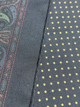 Load image into Gallery viewer, Etro Milano pochette marine vintage à pois en soie Made in Italy
