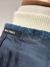 Load image into Gallery viewer, Harris Tweed X Cyrillus blazer bleu tweed vintage en laine 50 / L
