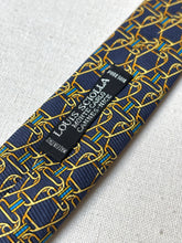 Charger l'image dans la galerie, Louis Sciolla Paris cravate vintage à motif fantaisie Made in Italy
