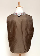 Lade das Bild in den Galerie-Viewer, Jean Moreux gilet croisé à carreaux vintage femme en laine mélangée Made in France
