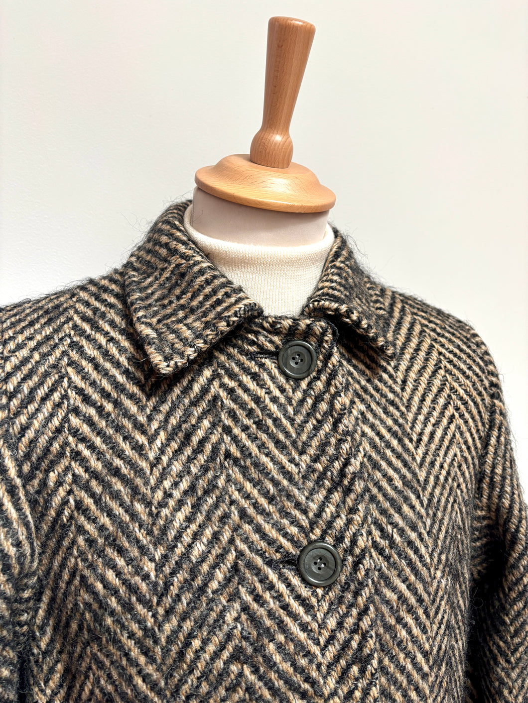 Aquascutum X F. Bellini manteau femme en pure laine vierge Made in U.K 12 UK / 40 FR