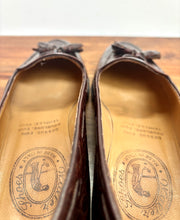 Carica l&#39;immagine nel visualizzatore di Gallery, Walter shoes mocassins pampilles femme en cuir marron Made in Italy 36 FR
