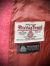 Charger l&#39;image dans la galerie, Curling Paris blazer femme vintage rose en laine Harris Tweed 44
