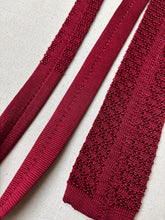 Načíst obrázek do prohlížeče Galerie, Lot de 5 cravates tricot vintage en laine et soie
