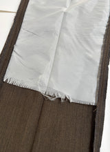 Charger l&#39;image dans la galerie, Carven costume vintage marron à chevrons en laine  54/56
