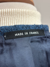 Load image into Gallery viewer, Harris Tweed X Cyrillus blazer bleu tweed vintage en laine 50 / L
