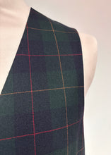 Charger l'image dans la galerie, Benvenuto gilet vintage tartan à carreaux en laine 52/XL
