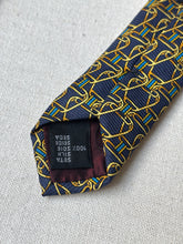 Charger l'image dans la galerie, Louis Sciolla Paris cravate vintage à motif fantaisie Made in Italy
