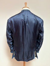 Load image into Gallery viewer, Harris Tweed X Cyrillus blazer bleu tweed vintage en laine 50 / L
