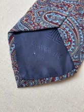 Load image into Gallery viewer, Lanvin Paris cravate en soie à motif paisley en soie Made in Italy
