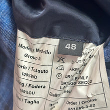 Charger l&#39;image dans la galerie, Vitale Barberis Canonico costume deux pièces à carreaux 100% laine 48
