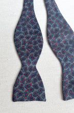 Charger l'image dans la galerie, Noeud papillon paisley vintage en soie
