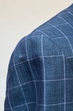 Carica l'immagine nel visualizzatore di Gallery, Blazer a quadri Hackett London in lana, lino e seta, 40R/50R
