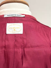 Charger l&#39;image dans la galerie, Curling Paris blazer femme vintage rose en laine Harris Tweed 38
