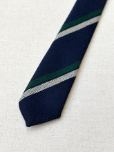 Load image into Gallery viewer, Harrod's cravate marine club en laine Made in England

