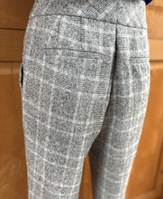 Afbeelding in Gallery-weergave laden, Suistudio costume femme à carreaux Prince de Galles en laine et coton 34R
