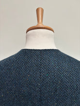 Afbeelding in Gallery-weergave laden, Gilet de costume bleu à chevrons en laine mélangée 54
