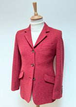Charger l&#39;image dans la galerie, Curling Paris blazer femme vintage rose en laine Harris Tweed 38
