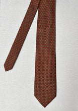 Lade das Bild in den Galerie-Viewer, Vinci Uomo cravate rouge vintage à motif géométrique Made in Italy
