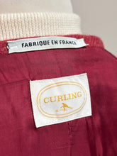 Charger l&#39;image dans la galerie, Curling Paris blazer femme vintage rose en laine Harris Tweed 38
